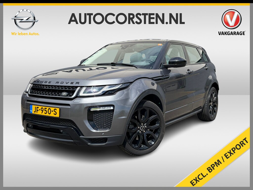 Land Rover Range Rover Evoque 2.0TD4 180PK HSE Autom. Leder Panoramadak Meridian®-Audio Trekhaak Navi Ecc Camera Dynamic Pdc Lmv 20" Elek.Stoelen+Memory+Verwarmd Voorruitverwarming Elek.Achterklep DAB