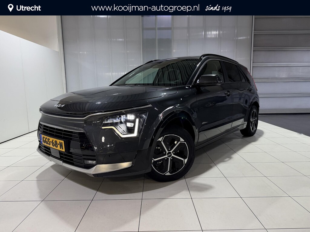 Kia Niro Hybrid 1.6 GDi DynamicPlusLine Stoel en Stuur verwarming, Schuif kantel dak, Apple Carplay/Android Auto, Navigatie, Camera.