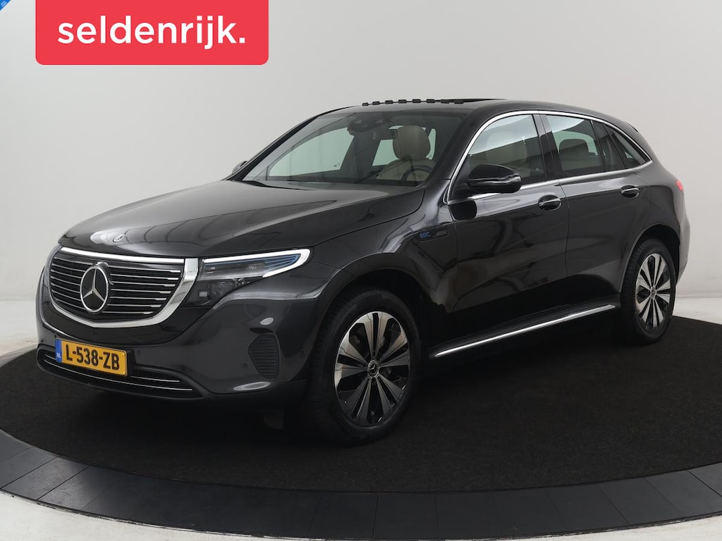 Mercedes-Benz EQC 400 4MATIC Business Solution Luxury 80 kWh | SOH 96.9% | Panoramdak | Leder | Adaptive cruise | Carplay | Sfeerverlichting | Burnmester Surround | Full LED | Stoelverwarming | Camera | Park assist |