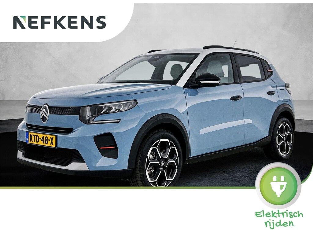 Citroën E-C3 Max Comfort Range 44 kWh 113pk | Accu 96% | 3-fase laden | Lage kilometerstand | Navigatie | Achteruitrijcamera | Climate Control | Cruise Control | Parkeersensoren | Bluetooth | Draadloze Apple Carplay / Android Auto | Comfortstoelen | Elektrisch inklapbare spiegels | Led koplampen | Donker getint glas | 17" lichtmetalen velgen |