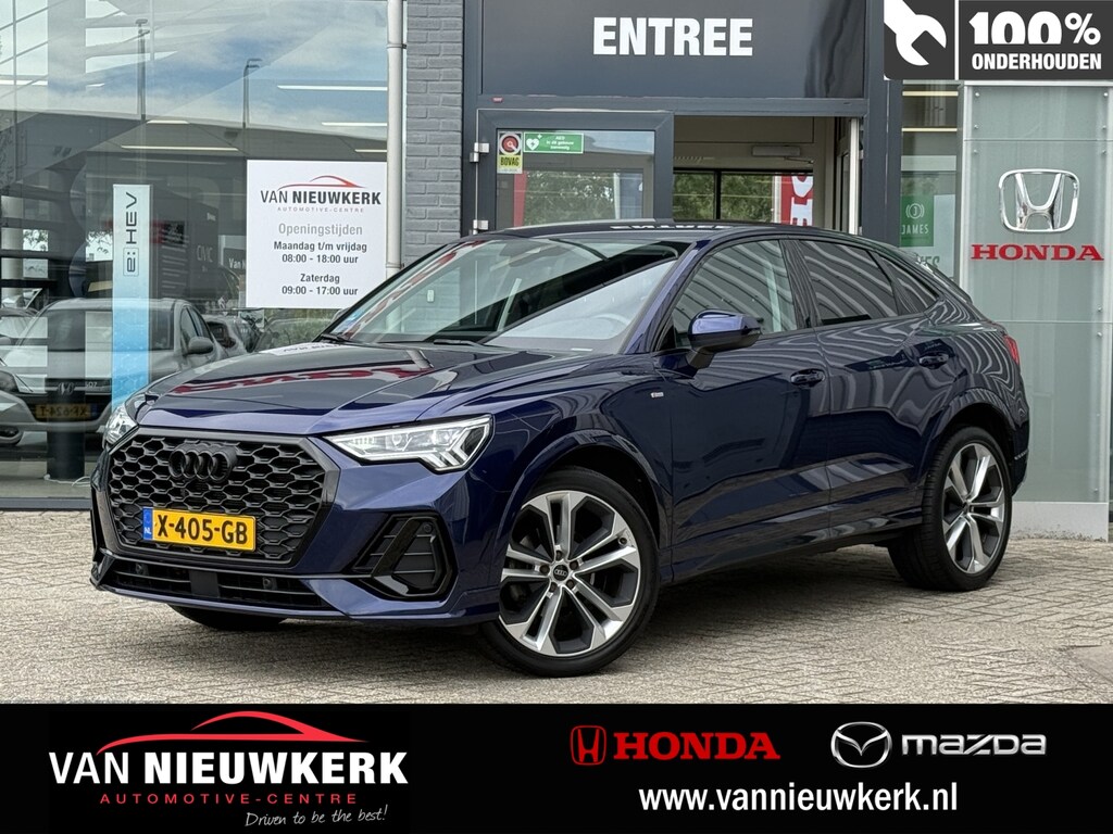 Audi Q3 Sportback 35 TFSI S line | Black Optiek Plus | 20inch Audi Sport | Virtual Cockpit | Camera | Elektr. Trekhaak 1800kg trekgewicht |