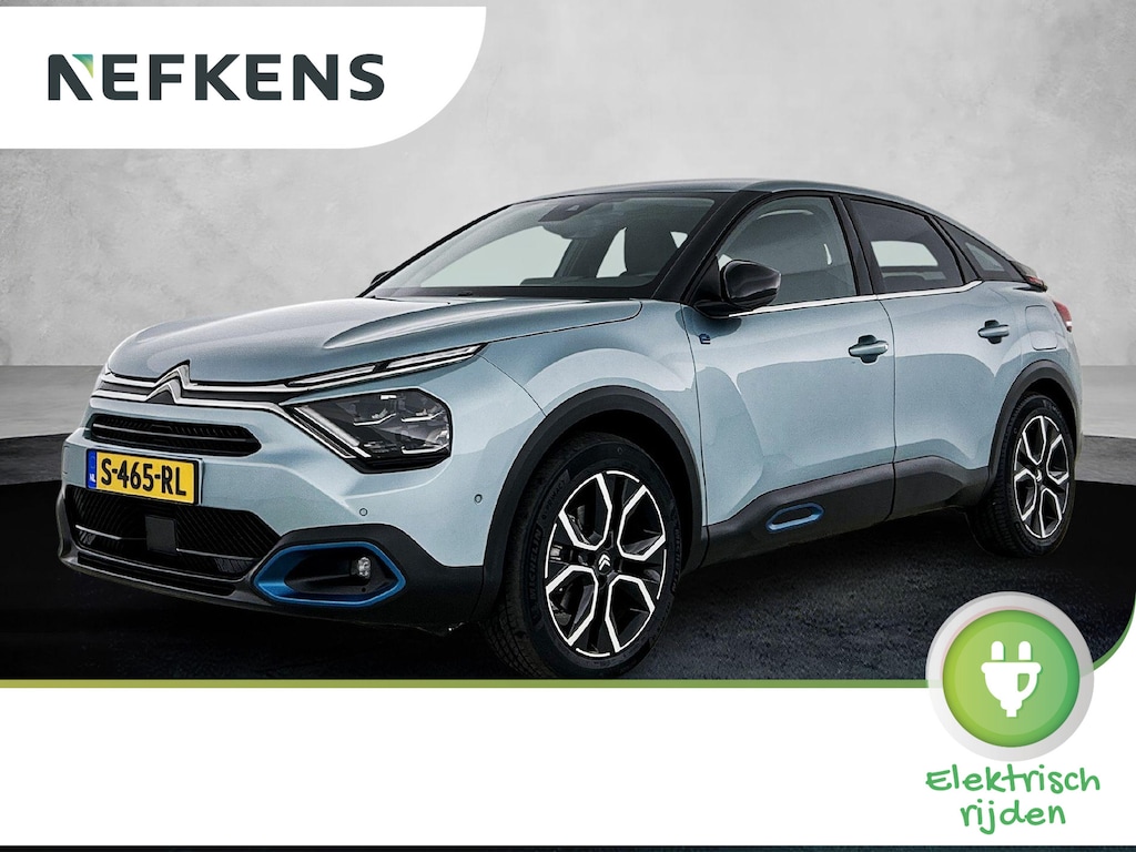 Citroën E-C4 Shine 50 kWh 136pk | Accu 99% | Lage kilometerstand | Navigatie | Achteruitrijcamera | Half Lederen comfortstoelen | Climate Control | Adaptieve Cruise Control | Full Led koplampen | Head-up display | Parkeersensoren v+a | Keyless | Dodehoeksensor | Apple Carplay / Android Auto | Bluetooth | DAB+ radio | Donker getint glas | 18" lichtmetalen velgen |