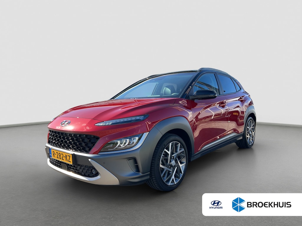 Hyundai Kona 1.6 GDI HEV 141pk Premium | Premium Audio | Elektrische stoelen | Stoelventilatie | Stoelverwarming | LED verlichting | Adaptive cruise controle | Camera | Carplay