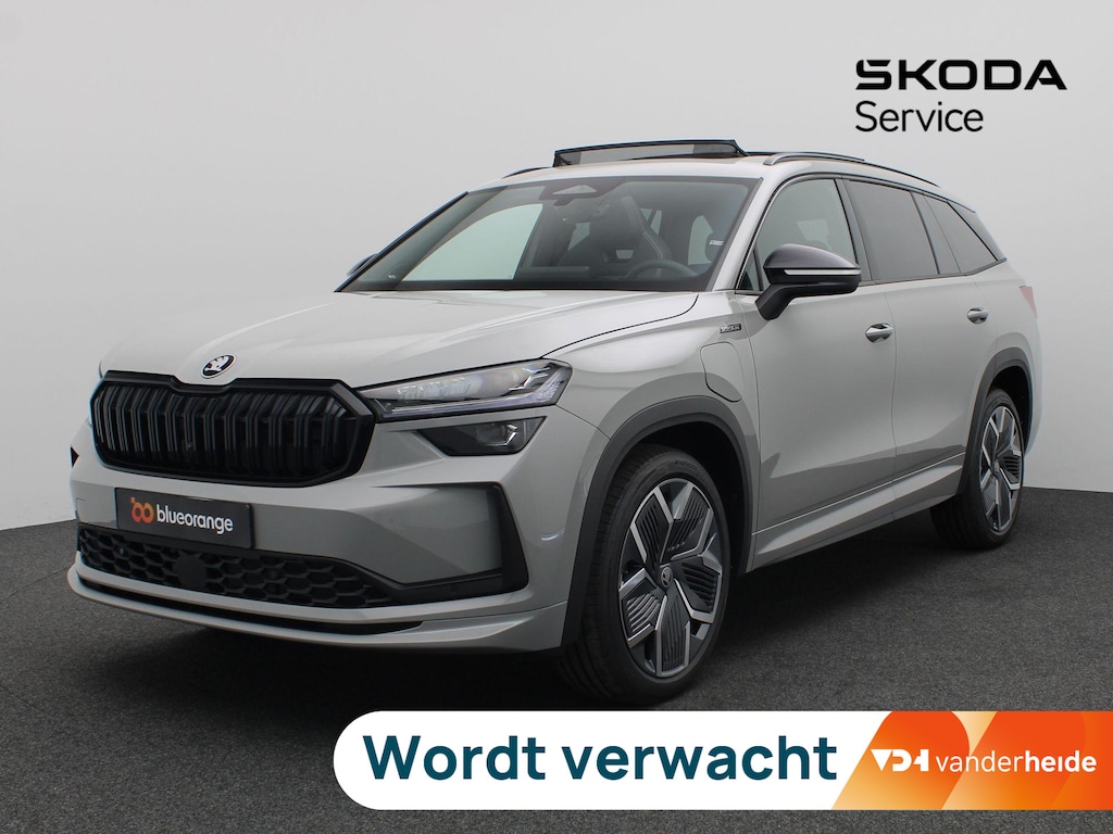 Skoda Kodiaq 1.5 TSI PHEV Sportline Business 204PK DSG Canton, Panoramadak, Trekhaak, 20" LM Velgen, Keyless, Achteruitrijcamera, Memorystoel, Stoelverwarming, Elektr. Achterklep