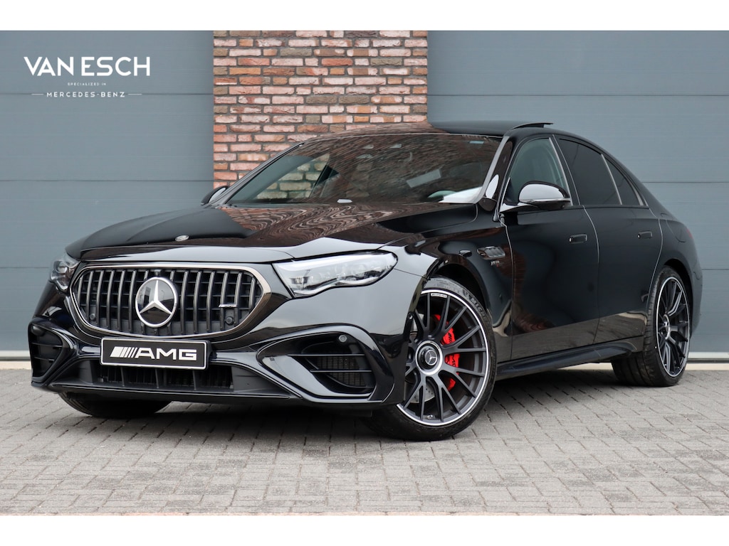 Mercedes-Benz E-klasse AMG 53 4MATIC+ Premium | 612pk | Hyperscreen | Achterasbesturing | Distronic+ | Burmester | HUD | Digital Light | Stoelventilatie | Surround Camera | Keyless Go | Soft-Close | Dynamic Plus-pakket |