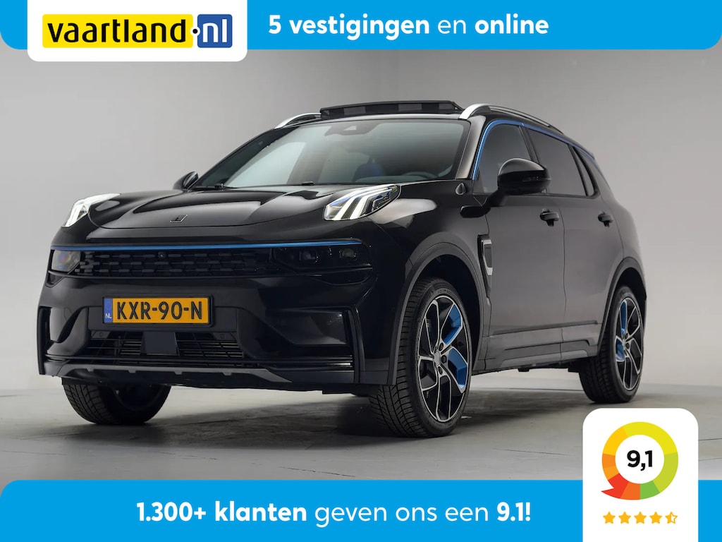 Lynk & Co 01 1.5 PHEV MY23 6,6kWh Zwart [ SOH 94,5% ] [ Zwarte hemel 360°cam Apple/Android Pano Navi ]