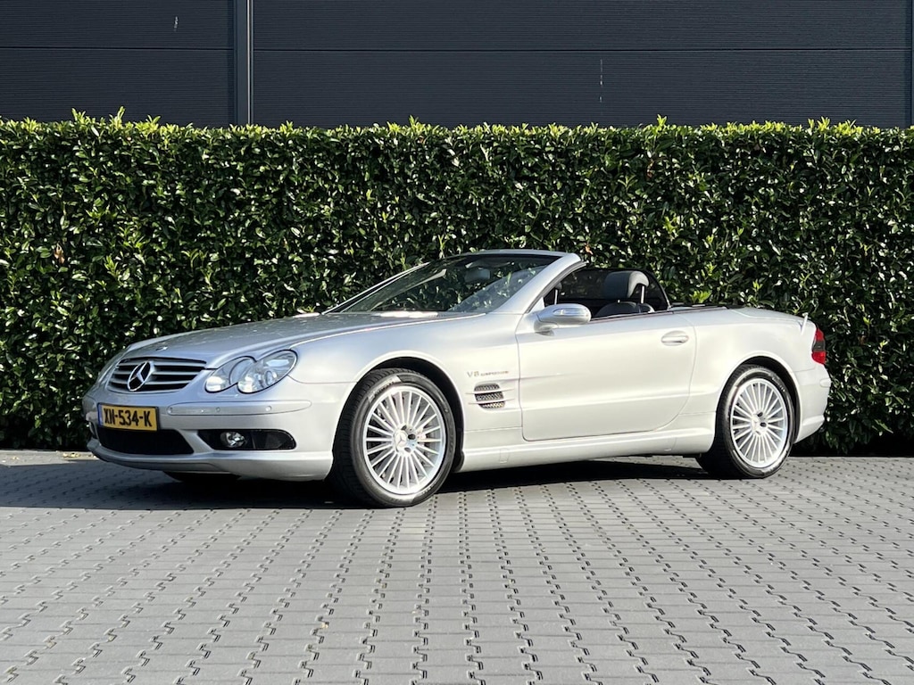 Mercedes-Benz SL AMG 55, LUCHTVERING, LEDER, NAVIGATIE, CRUISE CONTROL, CLIMATE CONTROL, STOELVERWARMING/VERKOELING, XENON, LICHTMETAAL 18"