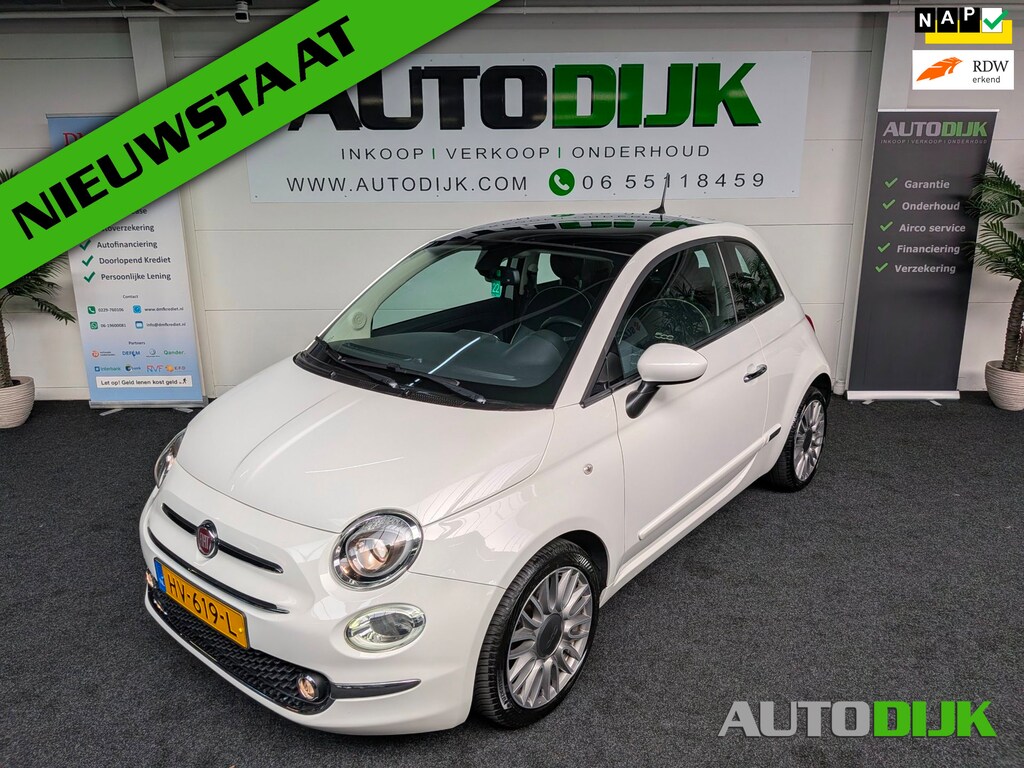 Fiat 500 0.9 TwinAir Turbo Lounge|Panoramadak|Climatecontrol