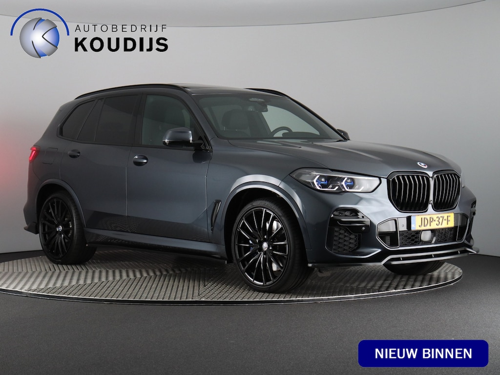 BMW X5 xDrive45e High Executive (SOH 96% / Stage 2 / Maxton / Pano / 3D camera / ACC / Laser / Luchtvering / 22'')