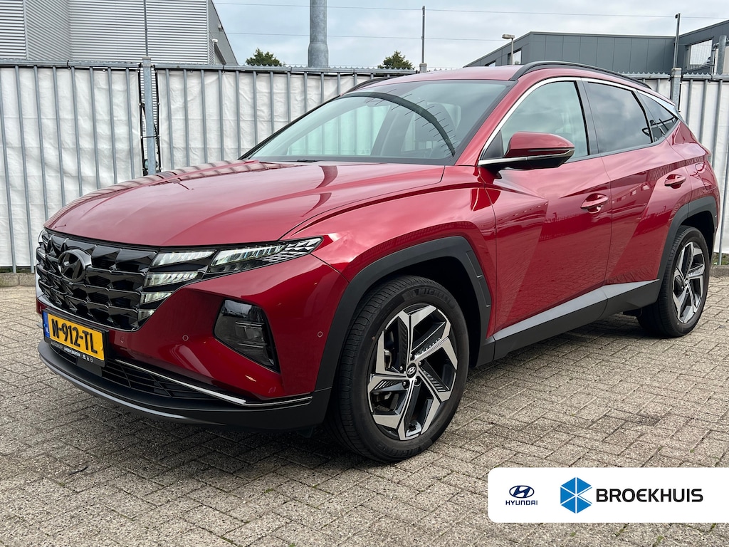 Hyundai Tucson 1.6 T-GDI HEV 230pk Premium | Premium Audio | Adaptive cruise controle | Leder | 360 graden camera | Stoelgeheugen | Carplay | Elektrische achterklep | Dodehoek detectie | Stoelventilatie | Stoelverwarming