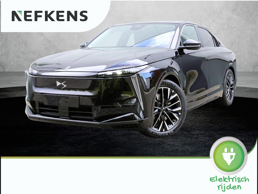 DS NO 8 Pallas Black Edition Tech 74 kWh | VOORRAAD DEAL | Trekhaak | Panoramadak | Lederen bekleding met elektrische stoelverstelling