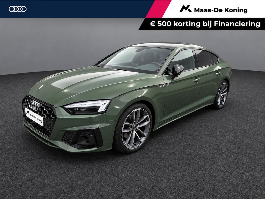 Audi A5 Sportback 35 TFSI 150pk S-tronic S edition Competition · Camera · Trekhaak · Apple/Android Car Play · P-Sensoren · Elek. Achterklep · 19'' Inch ·