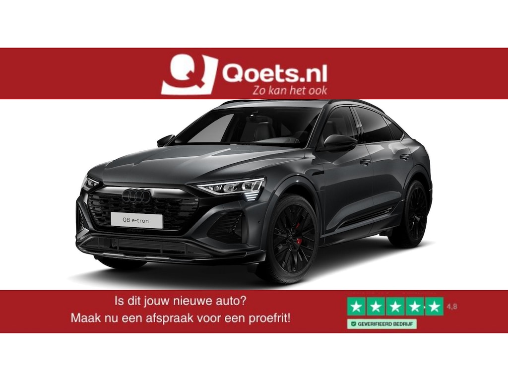Audi Q8 Sportback e-tron 55 quattro S Edition 115 kWh Panoramadak - Adaptieve Cruise Control - S Sportstoelen - Uitgebreide interieurvoorverwarming - B&O - Parkeerassistent - 2e laadpunt -