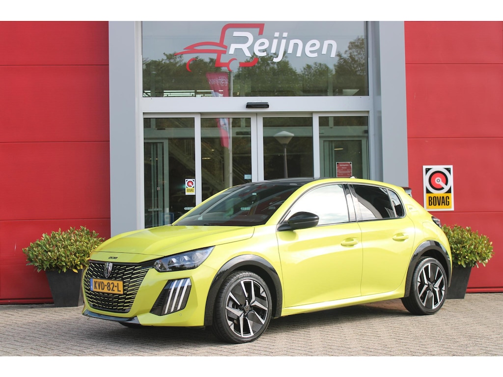 Peugeot 208 1.2 Hybrid 145PK AUTOMAAT GT | PANORAMA DAK | ADAPTIVE CRUISE CONTROL | KEYLESS ENTRY/START | LICHTMETALEN VELGEN 17" | ACHTERUITRIJ CAMERA | FULL LED KOPLAMPEN | PARKEERSENSOREN VOOR + ACHTER | DAB+ RADIO | NAVIGATIE | SFEER VERLICHTING | DRAADLOZE TELEFOONLADER |