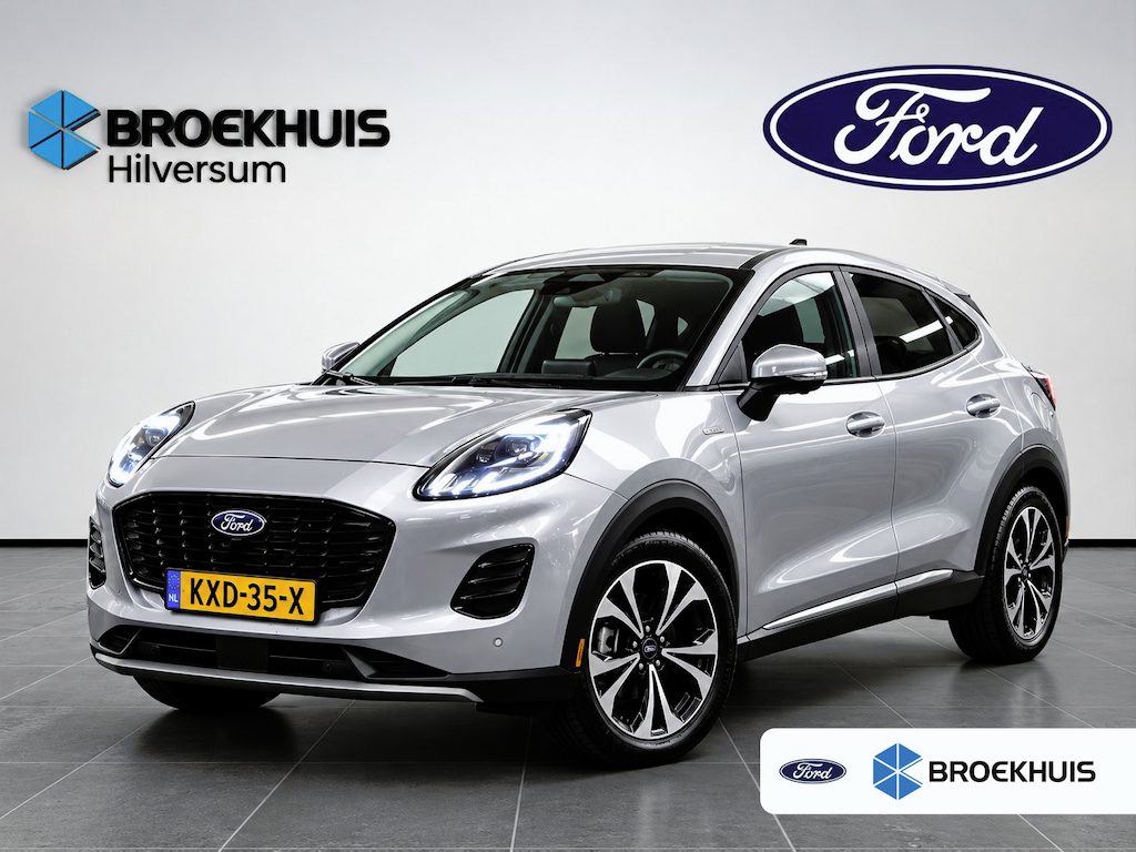 Ford Puma 1.0 EcoBoost Hybrid Titanium X Automaat | Afn. Trekhaak | Panoramadak | Adaptive Cruise | Dodehoek Detectie