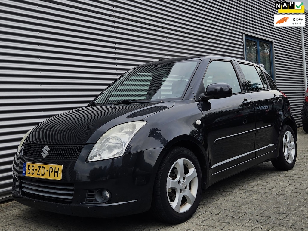 Suzuki Swift 1.5 Exclusive 102Pk 5drs 01-2008 Zwart Metallic