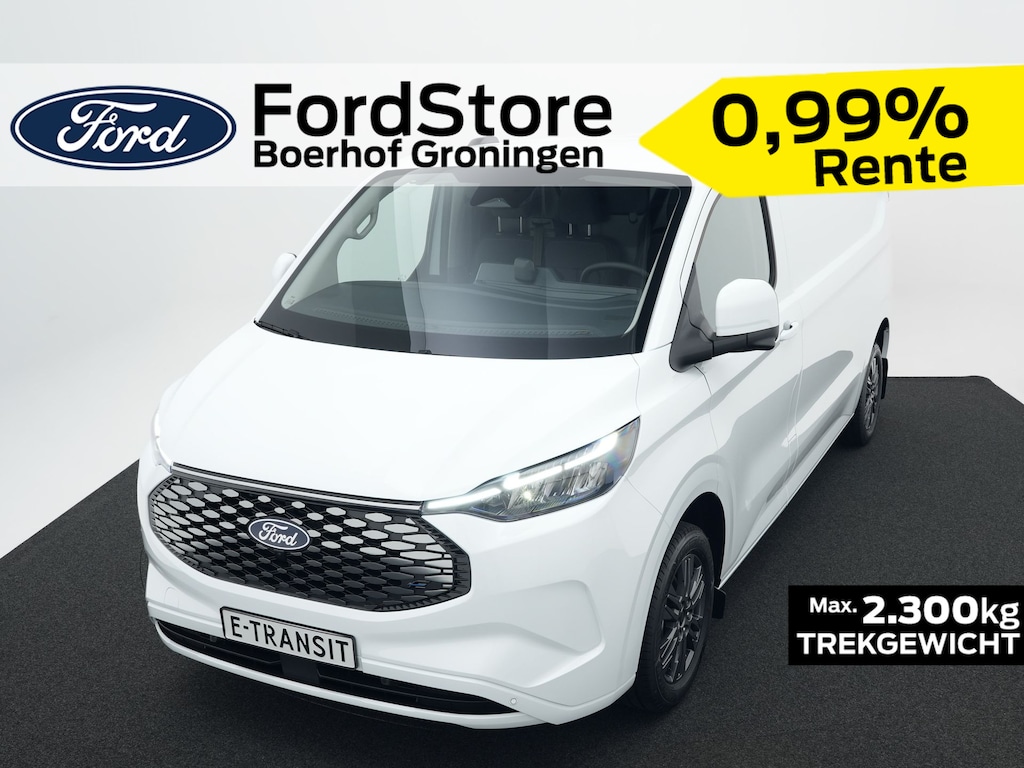 Ford E-Transit Custom 340 L2H1 Limited 71 kWh 360 graden camera | Stoelverwarming | Navigatie |