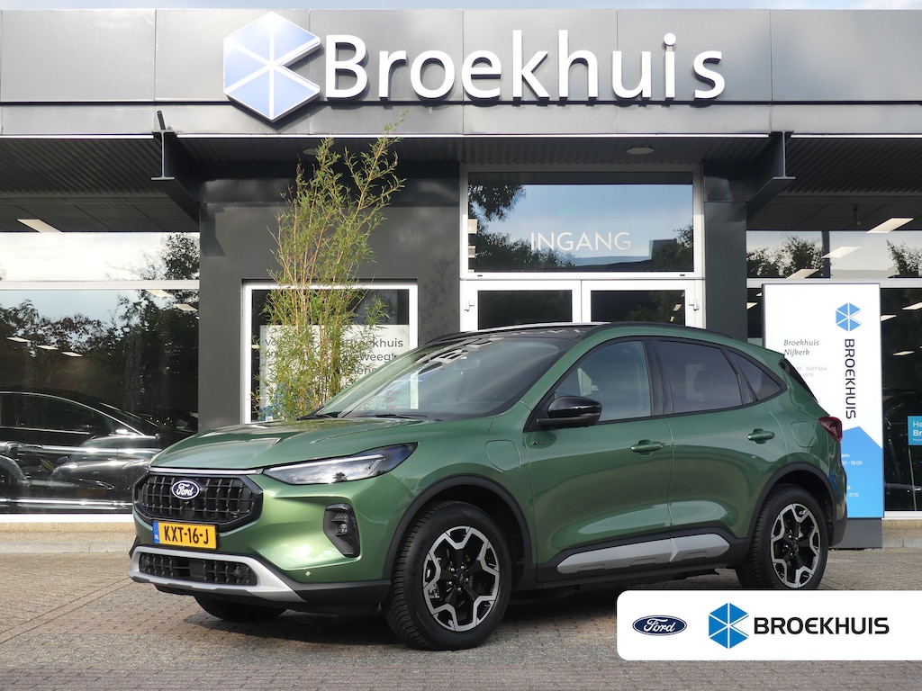 Ford Kuga 2.5 PHEV Active X | TREKHAAK | ADAPTIVE CRUISE | DODEHOEKDETECTIE | CAMERA V+A | STUUR+STOEL+VOORRUITVERWARMING | ACHTERBANK VERWARMD | ELEKTRISCH VERSTELB STOEL MET GEHEUGEN | ELEKTRISCHE ACHTERKLEP | PARKEERSENSOREN V+A | B&O AUDIO | MATRIX LED | LMV 18" | NAVI | APPLE CARPLAY / ANDROID AUTO |