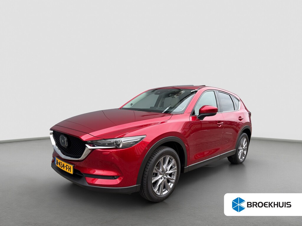 Mazda CX-5 2.5 SkyActiv-G 194pk Luxury Automaat | 360 graden camera | Schuifdak | Trekhaak | Leder | Carplay | Premium audio | Adaptive cruise controle | Bestuurdersstoel met geheugen | Elektrische achterklep | Stoelventilatie | Stoelverwarming