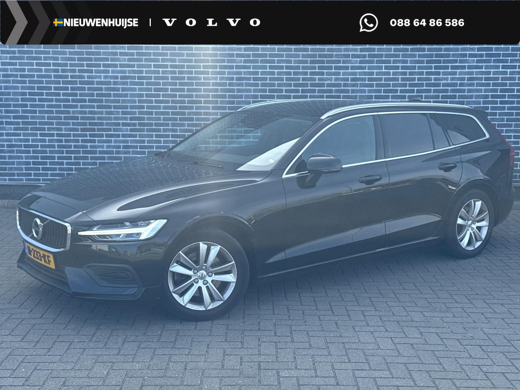 Volvo V60 2.0 B4 Momentum Business | Trekhaak | Achteruitrijcamera | Parkeersensoren | Lederen Bekleding | Stoelverwarming | Cruise Control Adaptief | Navigatie | Apple Carplay | Android Auto