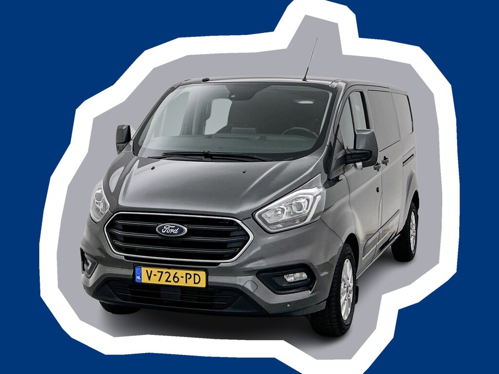 Ford Transit Custom 300 2.0 TDCI L2H1 Limited DC 170pk Navigatie Schuifdeur L+R Dubbele cabine Stoelverwarming