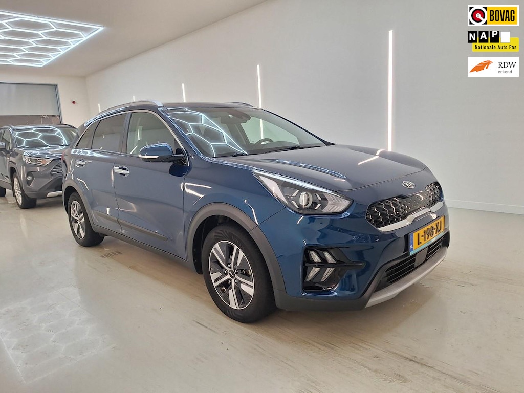 Kia Niro Hybrid 1.6 GDi DynamicLine+Led+Leder+Vitrual+Schuifdak+Breed-Navigatie+camera+privacy-Glass = ORIG/NL