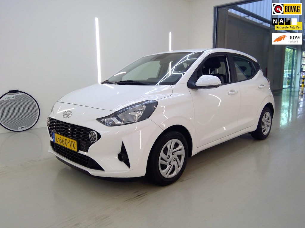Hyundai i10 1.0 Comfort+Apple-Carplay+Cruise-control+aircoElek-Pakket+Led+eder-Multie-stuur= SUPER