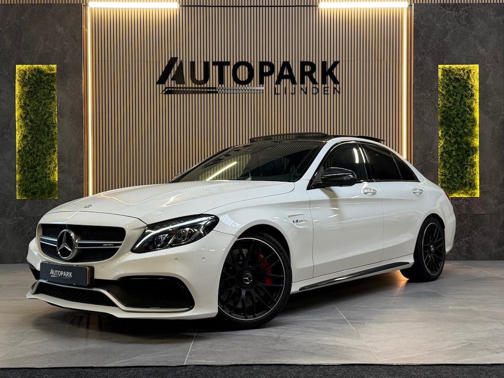 Mercedes-Benz C-klasse AMG 63 S |PANO|360 CAMERA|HUD|BURMESTER 3D|CARBON|MEMORY|SFEERVERLICHTING|DEALERONDERHOUDEN|510PK|BOMVOL!