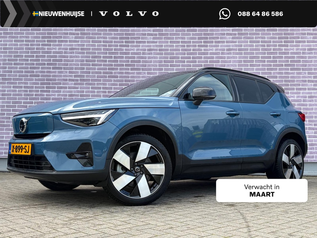 Volvo XC40 Recharge Twin Ultimate 82 kWh | Trekhaak | Harman/Kardon | Elektr. Stoelen | Adaptieve Cruise Control | BLIS | 20" Velgen |
