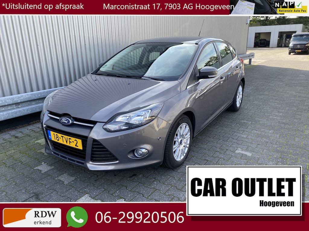 Ford Focus 1.0 EcoBoost Lease Titanium 118Dkm.NAP, Clima, Navi, CC, Voorruitvw, PDC v/a, LM, nw. APK – Inruil Mogelijk –