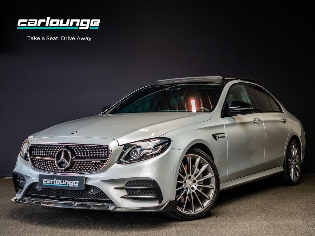 Mercedes-Benz E-klasse E 400 4Matic Burmester | AMG pakket | Stoelvent | frontcamera | memory | BLIS | luchtvering | head-up | carpaly