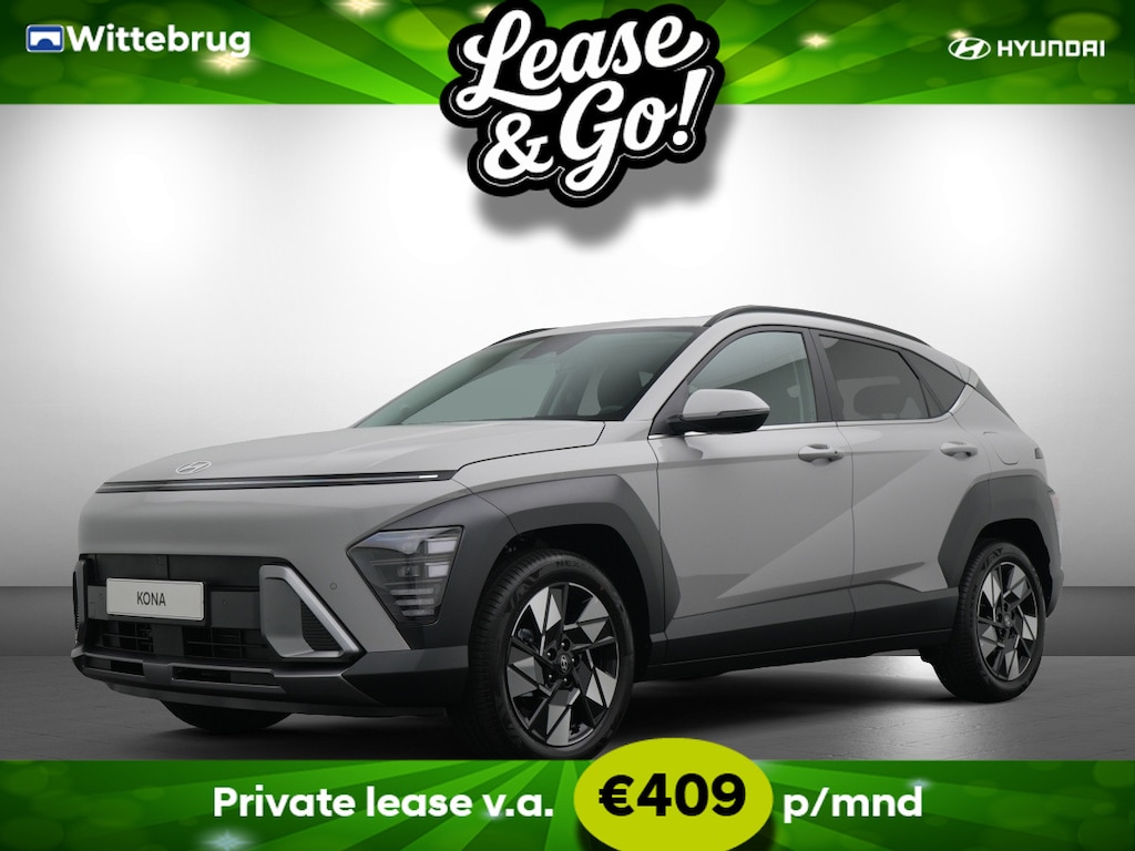 Hyundai Kona 1.6 GDI HEV Comfort Full Hybride Automaat met 18 inch velgen, Navigatie en Climate Control Private lease een KONA Hybrid al vanaf € 409 p/m!