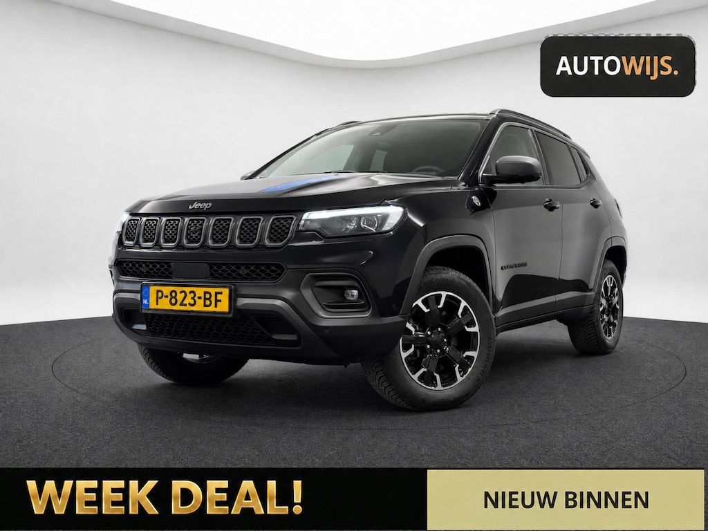 Jeep Compass 4xe 240 Plug-in Hybrid Electric Trailhawk|LEDER|TREKHAAK|CAMERA|DEALER ONDERHOUDEN