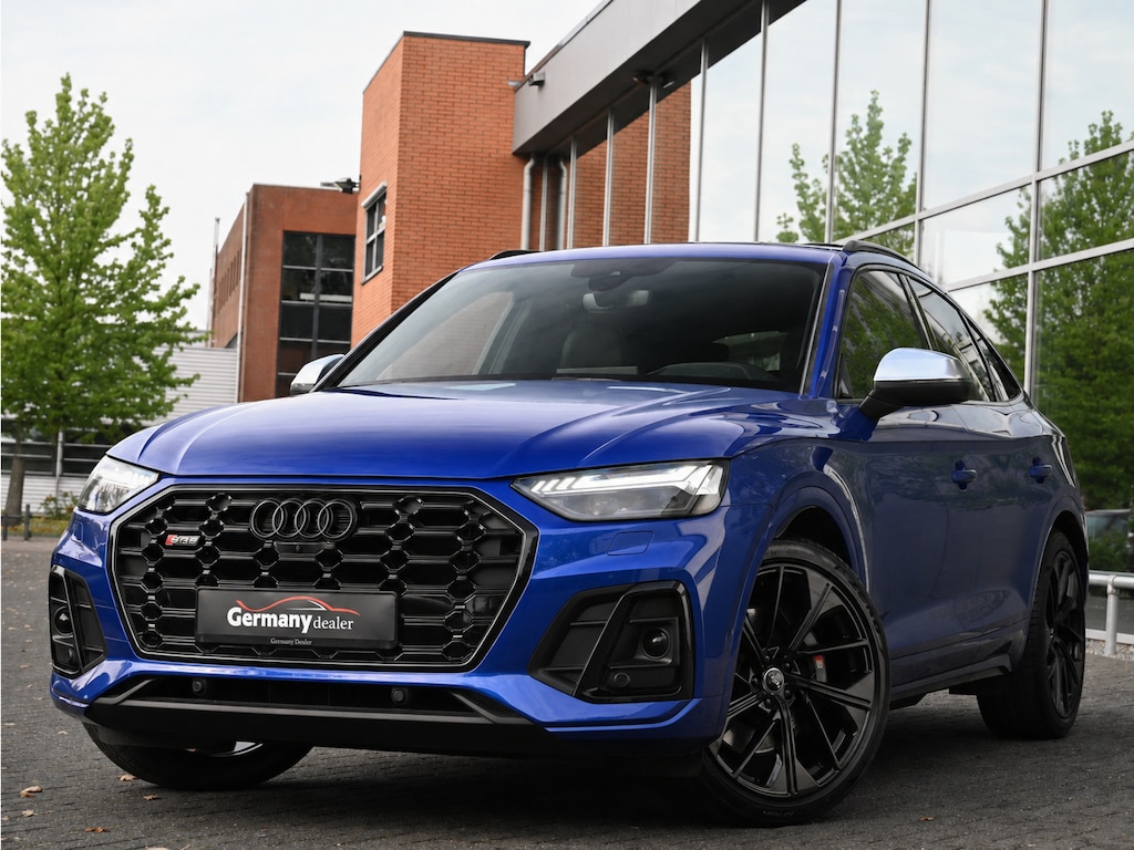 Audi SQ5 Sportback 3.0TDI 342 pk Quattro Ultra Blauw Luchtvering Pano Carbon 360Cam B&O Sfeerverl Trekh.