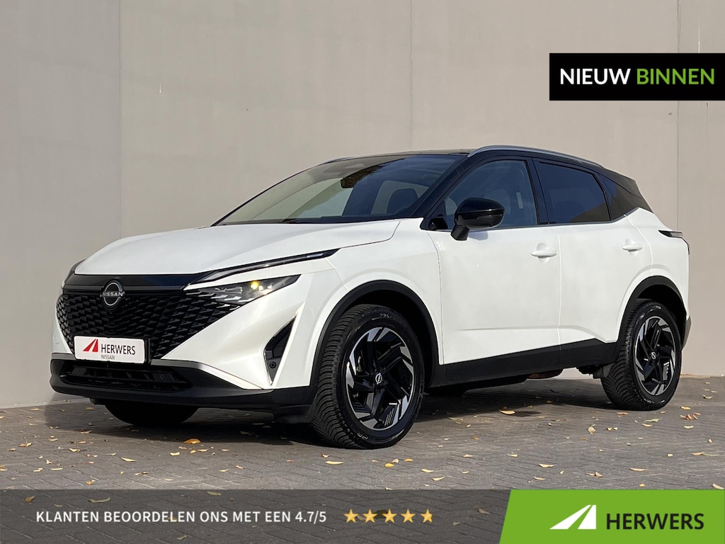 Nissan Qashqai 1.3 MHEV Xtronic N-Connecta / Panoramadak / Cold Pack / Easy Pack / HUD / Elektrische klep / Stuur- en stoelverwarming / 18" LM wielen  & All Season banden /