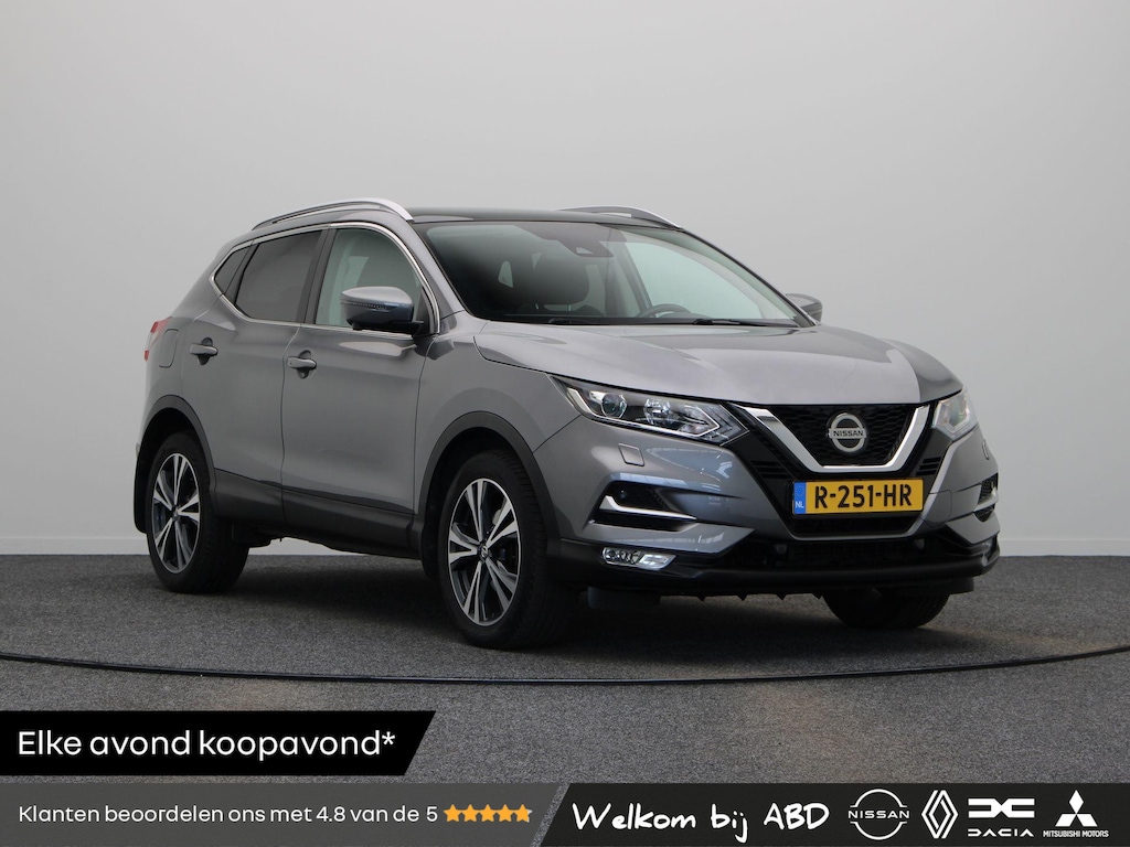 Nissan Qashqai 1.3 DIG-T N-Connecta | Automaat | Panoramadak | Lichtmetalen velgen | Trekhaak | Stoelverwarming | 360 Camera |