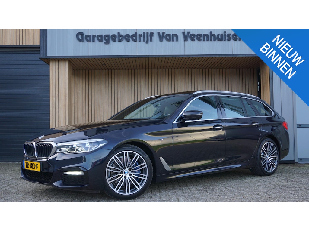 BMW 5-Serie Touring 530i 252pk M-Sport High Executive Pano.Dak Nappa-Leder Adap-LED 19inch LM Virtual Cockpit HUD *NL auto*