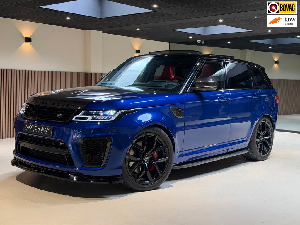 Land Rover Range Rover Sport 5.0 V8 SC SVR|pano|360|Merdian|HUD|Alcantara hemel|Carbon|Stoelverkoeling|Maxton|
