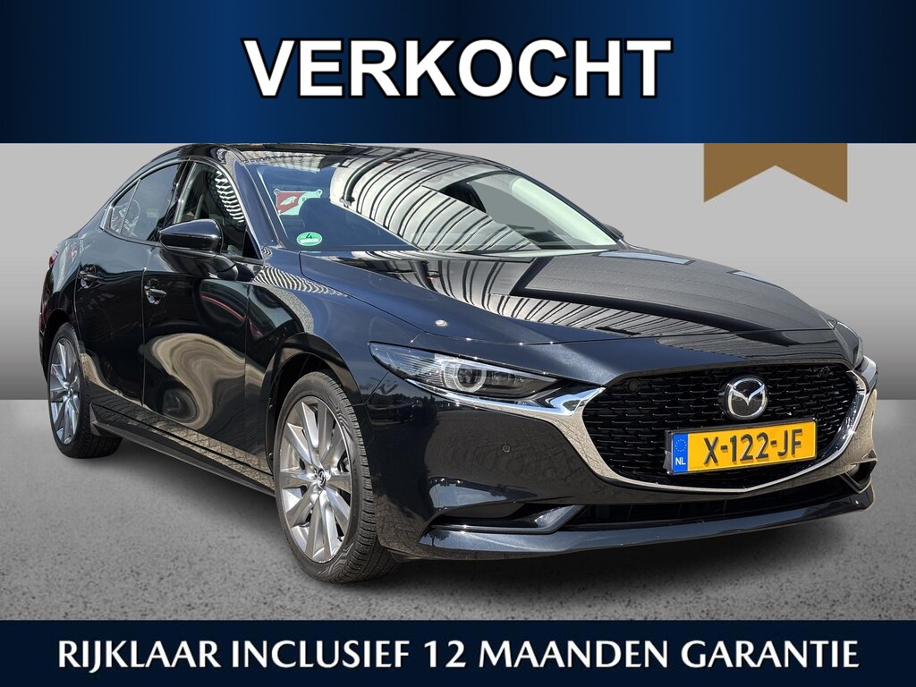Mazda 3 Sedan Exclusive-line 2.0 e-Sky-G 150pk Leder | Design pack | Radarcruise | 1e eigenaar| Dealeronderhouden | Navi | HUD | Airco | Keyless