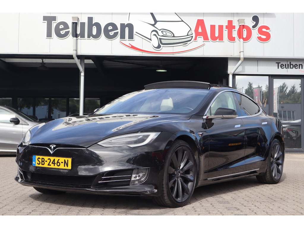 Tesla Model S 100D | SOH 81,6% | Elektrisch glazen dak | 21" Turbine wielen | Premium-Interior Upgrade | Luchtvering