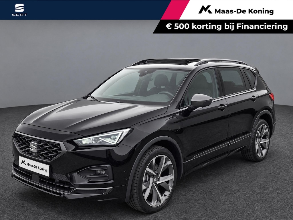 SEAT Tarraco 1.4TSIe-Hybrid 180kW/245PK PHEV FR · Panoramadak · Trekhaak · Apple/Android Car Play · 360°Camera · Garantie t/m 10-07-2027 of 80000km.