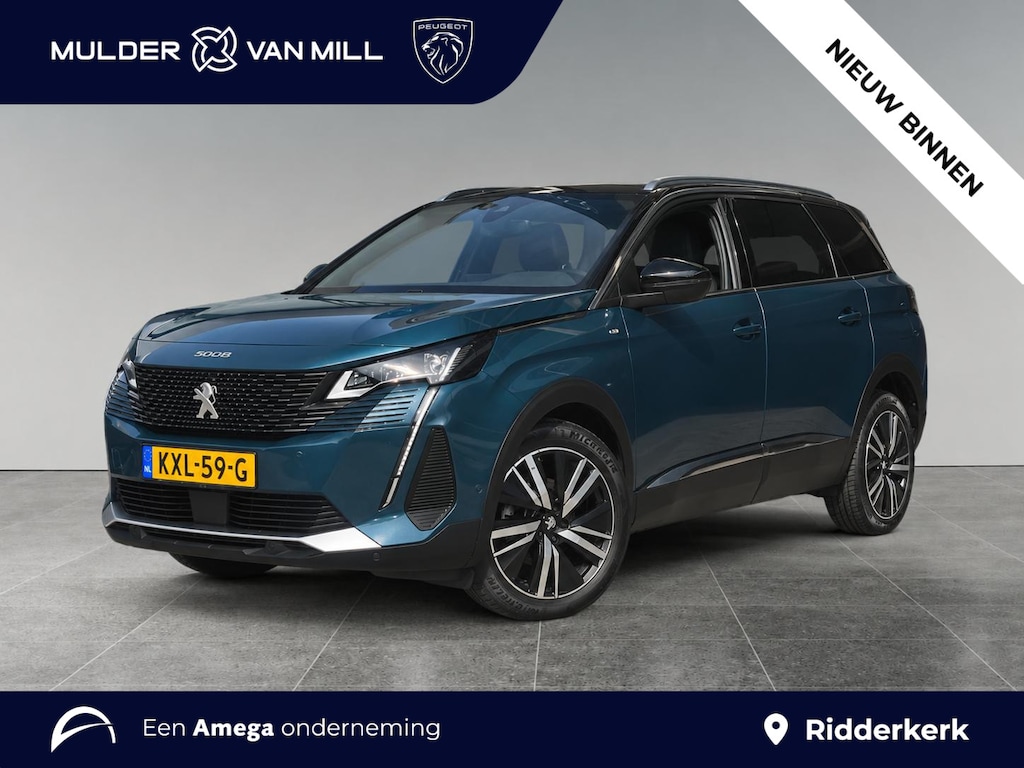 Peugeot 5008 GT Pack Business 1.6 Turbo 180pk EAT8 | SCHUIF/KANTELDAK | FOCAL HIFI | ALCANTARA/LEDER | STOELMEMORY | HANDSFREE A.KLEP | 7-PERSOONS | STOELVERW. |