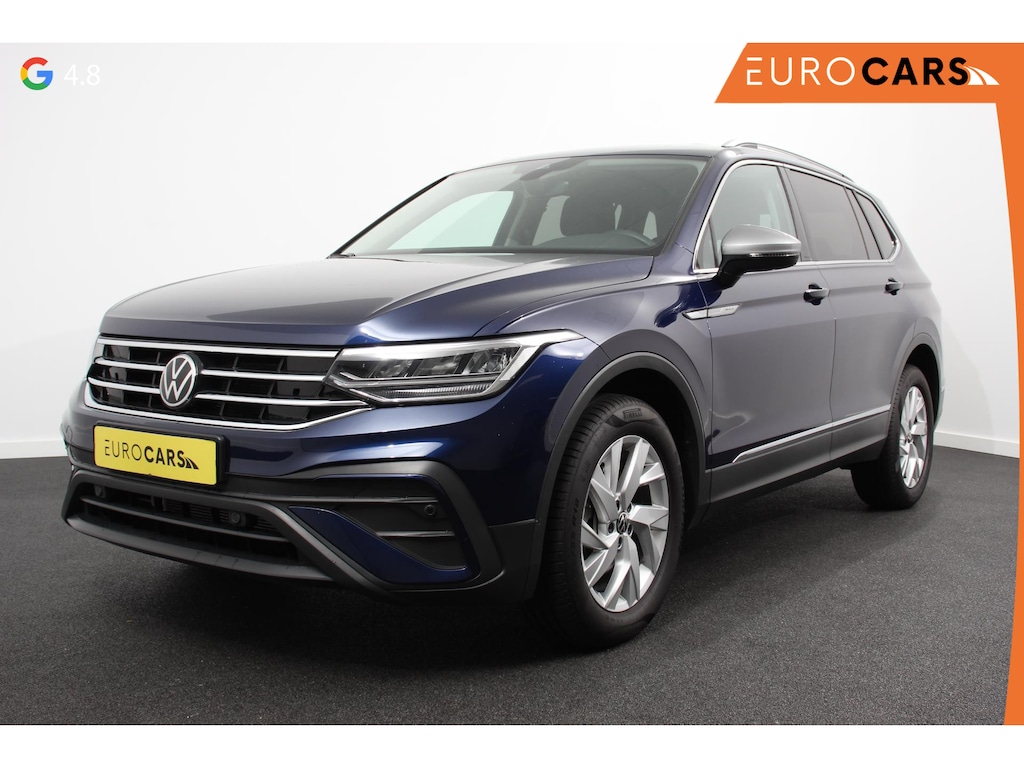 Volkswagen Tiguan Allspace 1.5 TSI 150pk DSG Life 7p. Navigatie Climate Control Adaptieve cruise control Achteruitrijcamera Trekhaak Virtual Cockpit Elektrische achterklep Stoelverwarming Led Lichtmetalen velgen Parkeersensoren