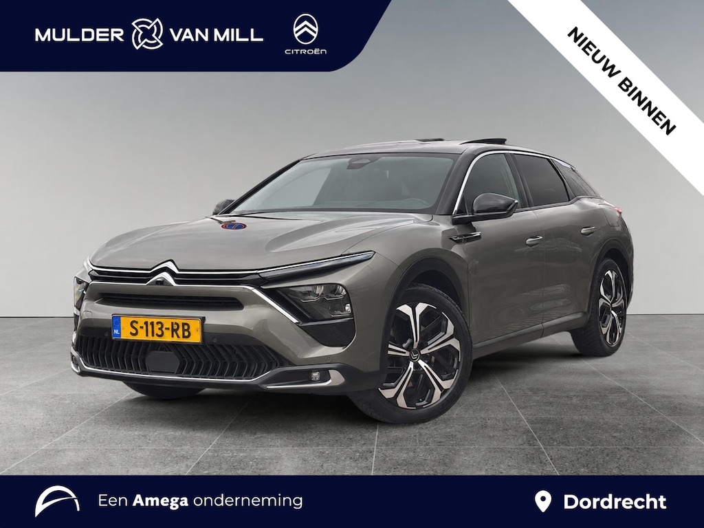 Citroën C5 X Shine 1.6 PHEV HYbrid 225pk e-EAT8 | SCHUIF/KANTELDAK | HUD | HANDSFREE A.KLEP | 360° CAMERA | NAVI | STOELMEMORY | ADAPTIVE CRUISE | HYPE ADAMANTIUM | STOELKOELING + VERW. | LEDER |