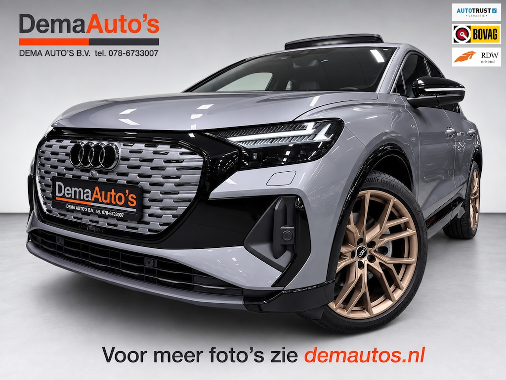 Audi Q4 Sportback e-tron 50 quattro 21" 3X S-LINE LEDER+ M-STOELEN/PANO/H-UP/SONOS/DAB/CARPLAY/ADAPT-CRUISE///