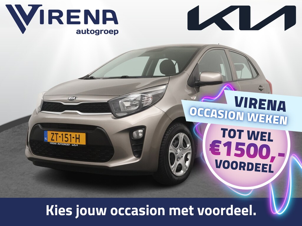 Kia Picanto 1.0 MPi ComfortLine - All Season Banden - Dealer Onderhouden - Airco - Bluetooth - Elektrische ramen - Virena zekerheidspakket t.w.v. €895,-