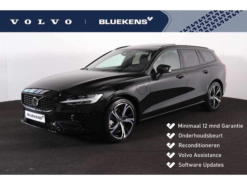 Volvo V60 T6 Recharge AWD Plus Dark - Panorama/schuifdak - IntelliSafe Assist & Surround - 360º Camera - Harman/Kardon audio - Verwarmde voorstoelen, stuur & achterbank - Parkeersensoren voor & achter - Elektr. bedienb. voorstoelen met geheugen - Head up display - Extra getint glas - 19' LMV
