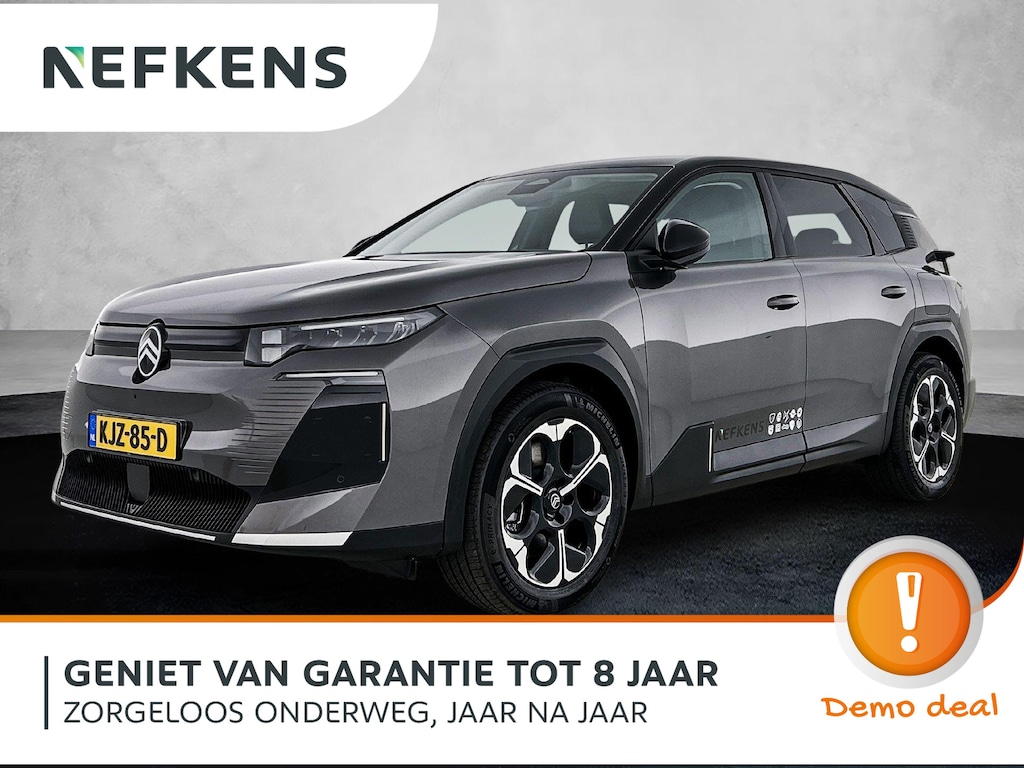Citroën C5 Aircross e-C5 SUV Business Comfort Range 73 kWh 210pk | DEMO | Navigatie | 360° Camera | Handsfree achterklep | Adaptieve Cruise Control | Climate Control | Parkeersensoren v+a | Head-up display | LED koplampen | Keyless | Draadloze Apple Carplay/Android Auto | Afwijkende dakkleur | Donker getint glas | 19" lichtmetalen velgen |