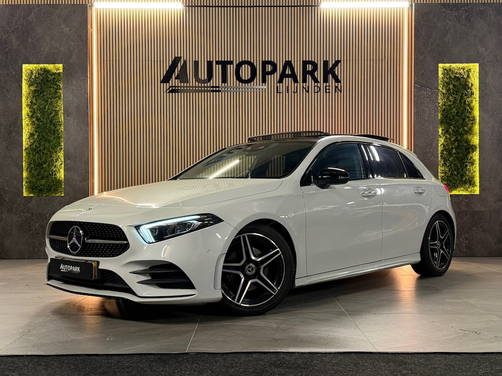 Mercedes-Benz A-klasse 180 Business Solution AMG |PANO|MEMORY|KEYLESS|LANE ASSIST|SFEERVERLICHTING|NAP|NL AUTO|DEALER ONDERHOUDEN|