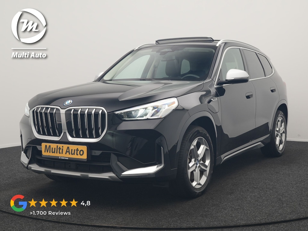 BMW X1 xDrive30e X Line PHEV 326pk Dealer O.H. | Trekhaak Af Fabriek | Panodak | Camera | Harman / Kardon | Lederen Voorstoelen Verwarmd | Sfeerverlichting | Apple Carplay | Navigatie | DAB | Cruise Control | Plug In Hybrid |